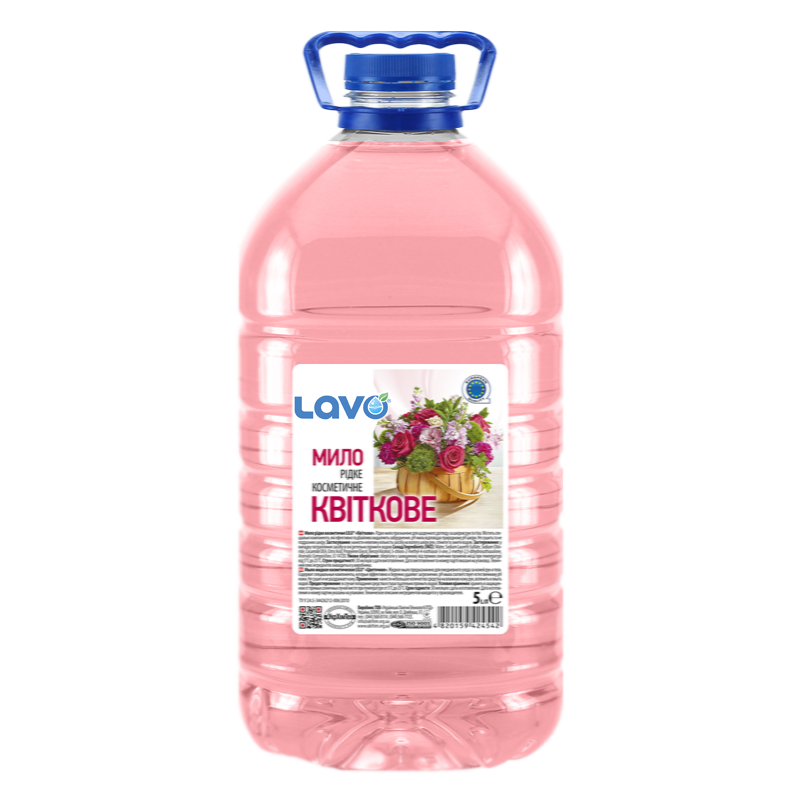 Мило рідке косметичне LAVO® «Квіткове» 5л